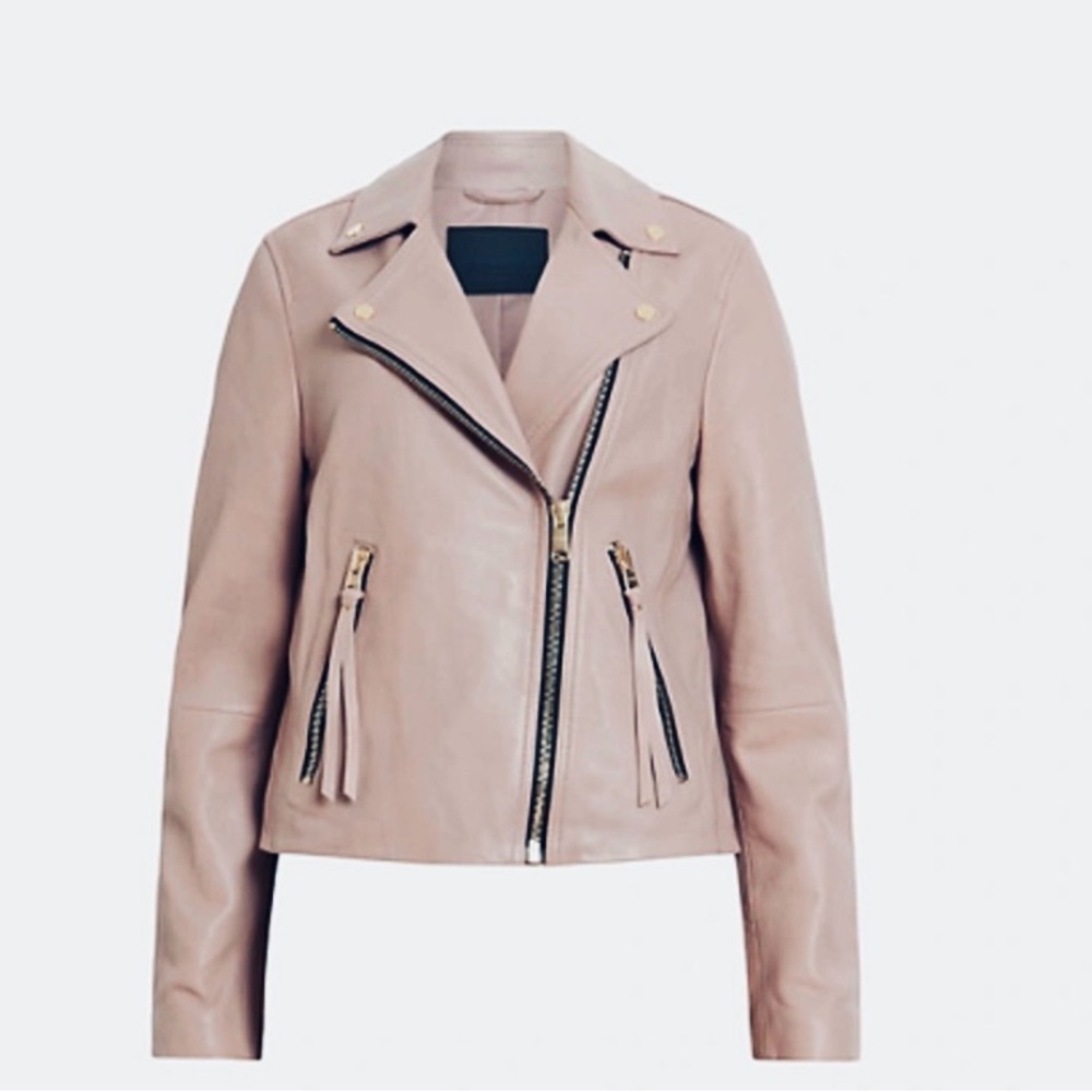 AllSaints Dalby Leather Jacket NWOT